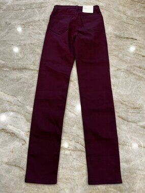 H&M Slim Fit Jeans Burgundy Wine Colored Women's Size 2 NWT